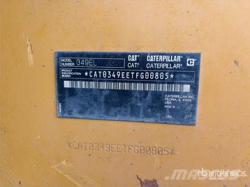 CAT 349E L Tracked Excavator Bagri goseničarji