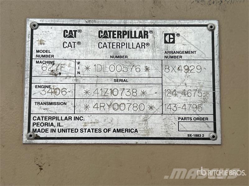 CAT 627F Schaber