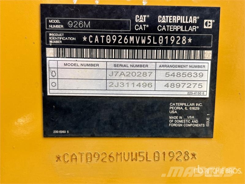 CAT 926M Wheel Loader 輪胎式裝載機