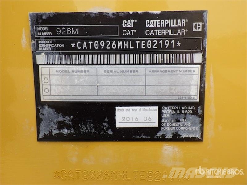 CAT 926M Wheel Loader 휠로우더