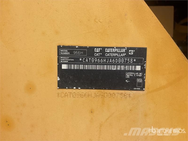 CAT 966H Wheel Loader Cargadoras sobre ruedas