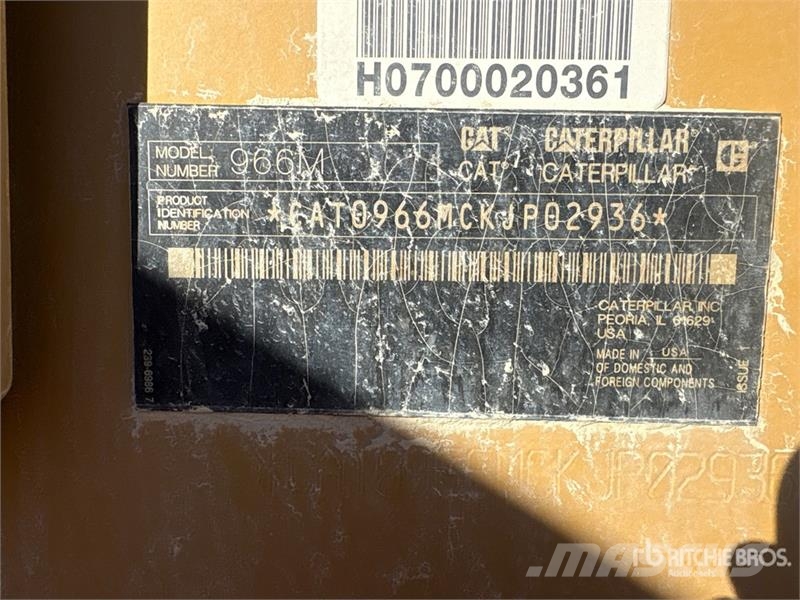 CAT 966M Wheel Loader Фронтальные погрузчики