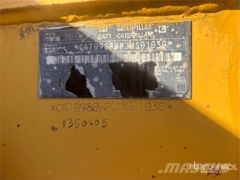 CAT 980H Wheel Loader Rataslaadurid