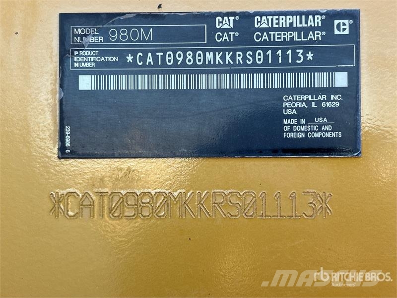 CAT 980M Læssemaskiner på hjul