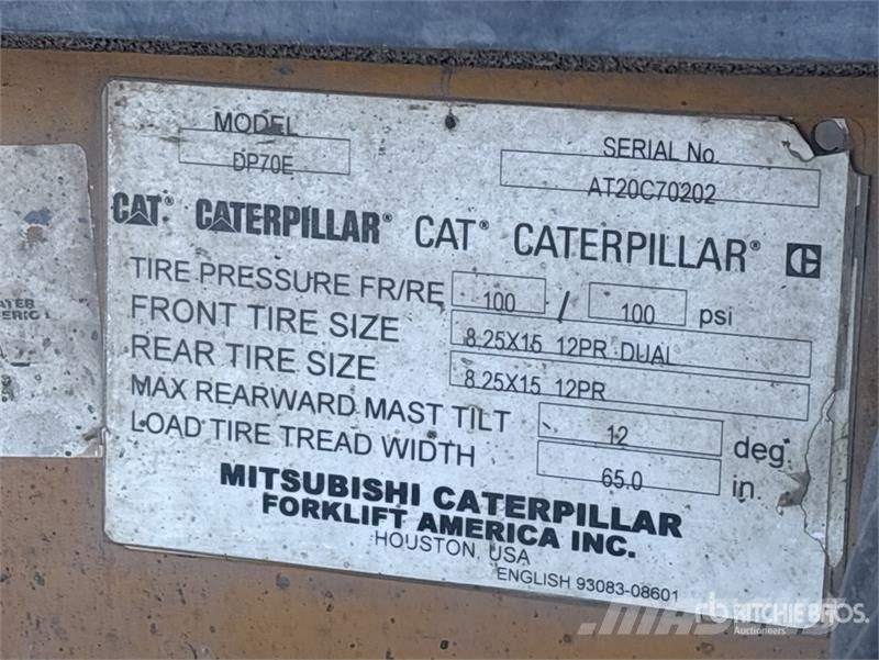 CAT DP70E Targoncák-Egyéb