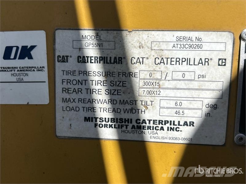 CAT GP55 Pneumatic Tire Forklift Targoncák-Egyéb