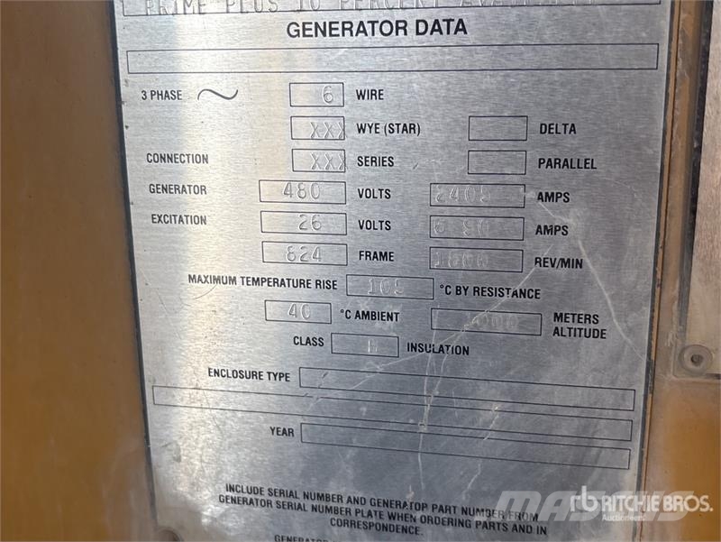 CAT SR-4B 1600 kW Containerized Generator Set (Inopera Diesel Generators
