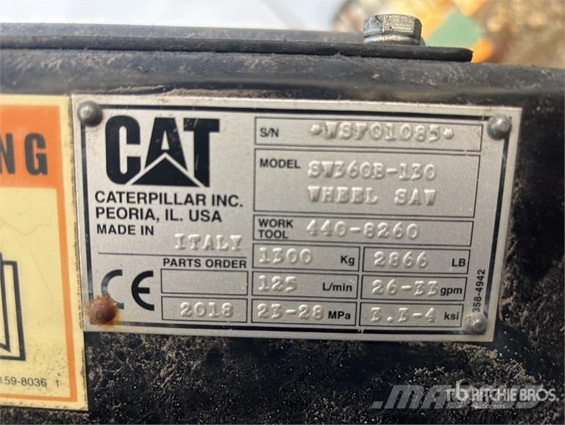 CAT SW360B-130 84 in Skid Steer Wheel Saw مكونات أخرى
