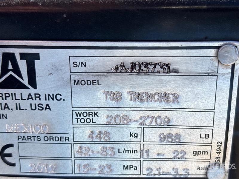 CAT T93 68 in Skid Steer Trencher - Fits Cat Scavafossi