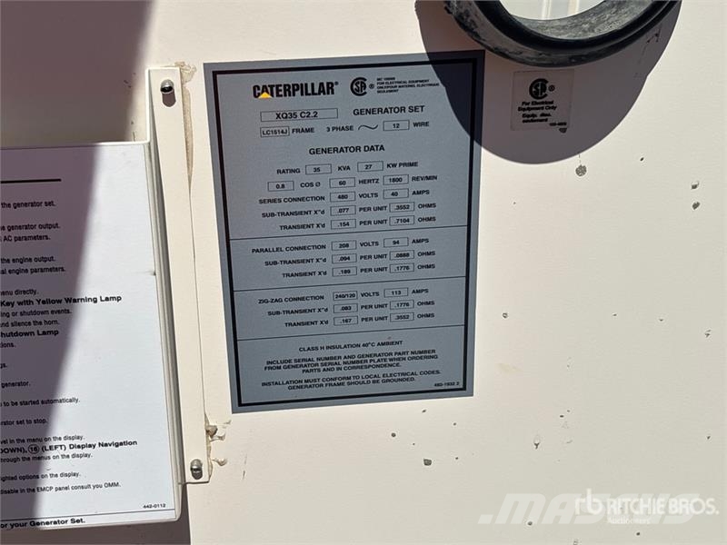 CAT XQ35 27 kW Mobile Generator Set 디젤 발전기