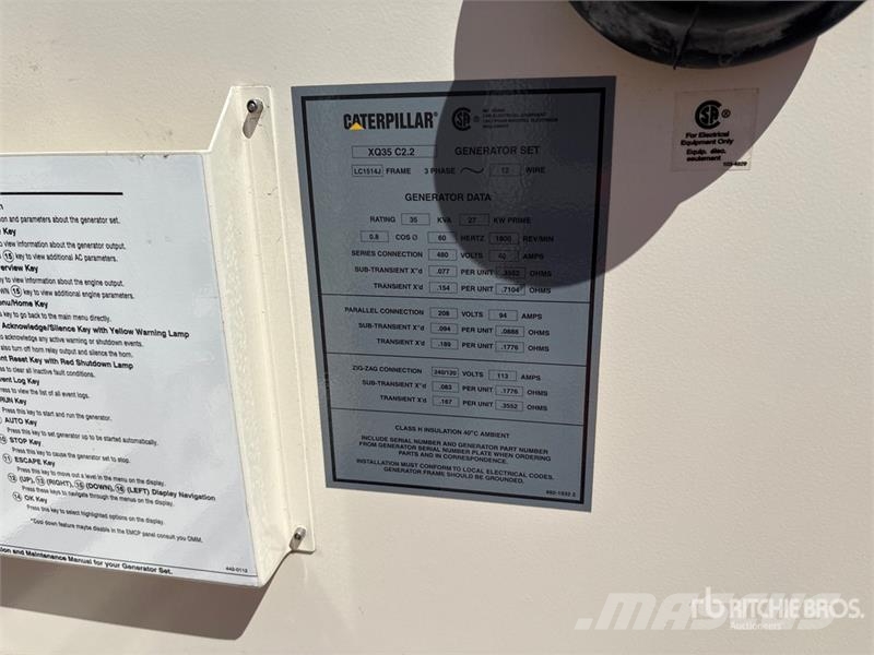 CAT XQ35 27 kW Mobile Generator Set 디젤 발전기