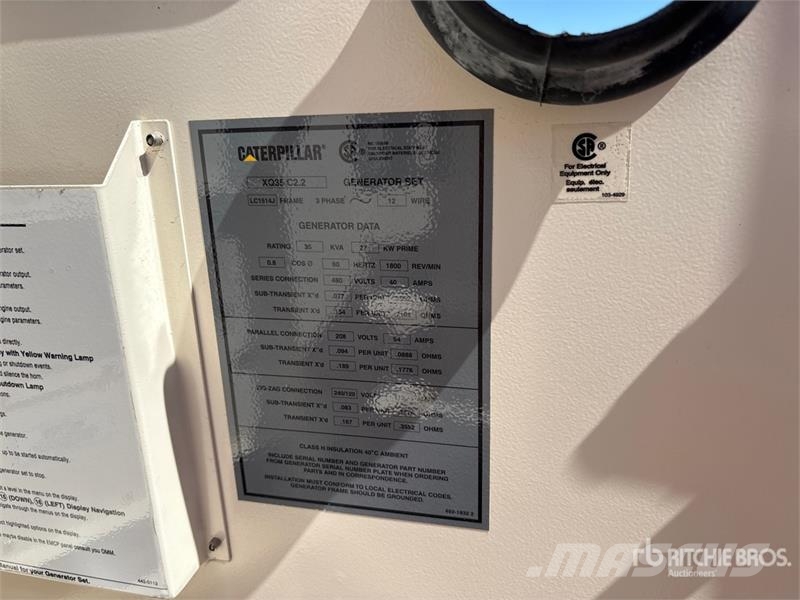 CAT XQ35 27 kW Mobile Generator Set 디젤 발전기