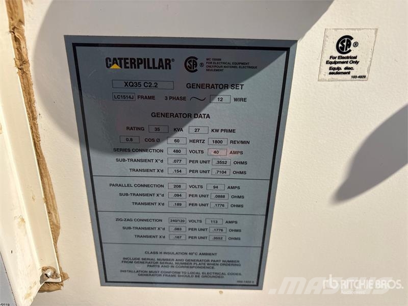 CAT XQ35 27 kW Mobile Generator Set Diesel Generators