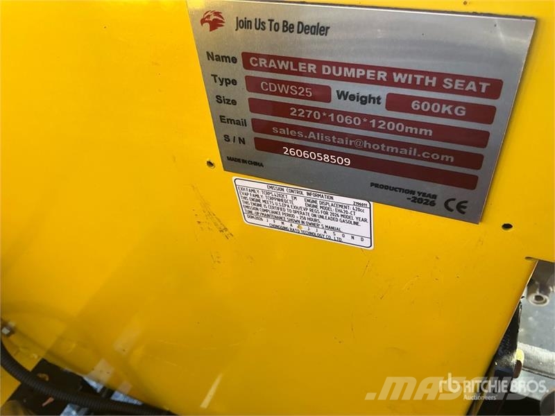 CD25,CDW25 Mini Crawler Dumper (Unused) Minidumprar