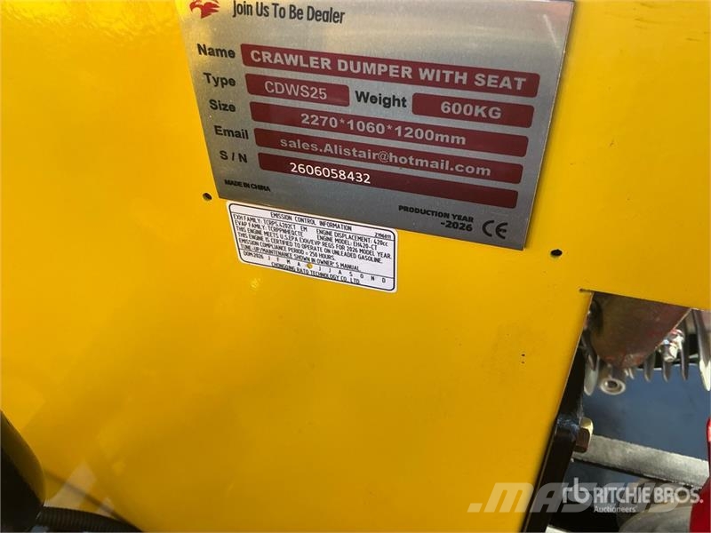 CD25,CDW25 Mini Crawler Dumper (Unused) Minidumprar