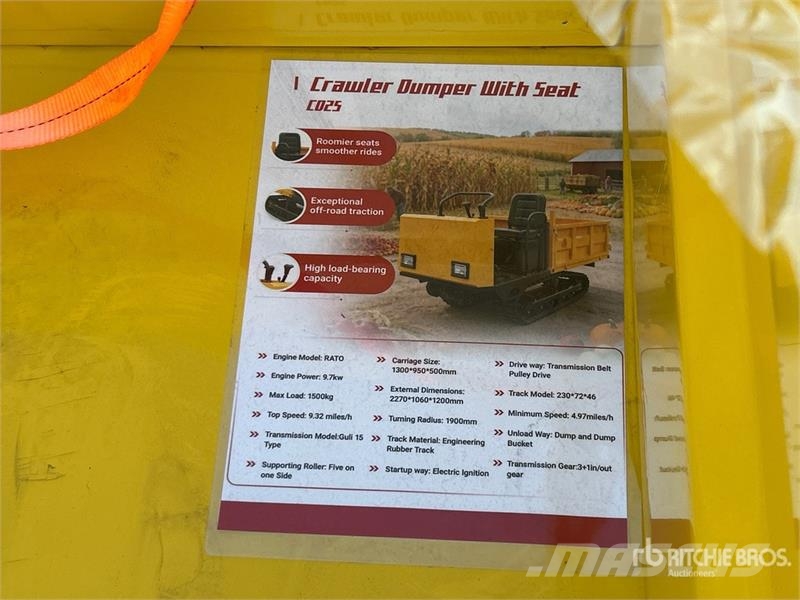  CD25,CDW25 Mini Crawler Dumper (Unused) Site dumpers