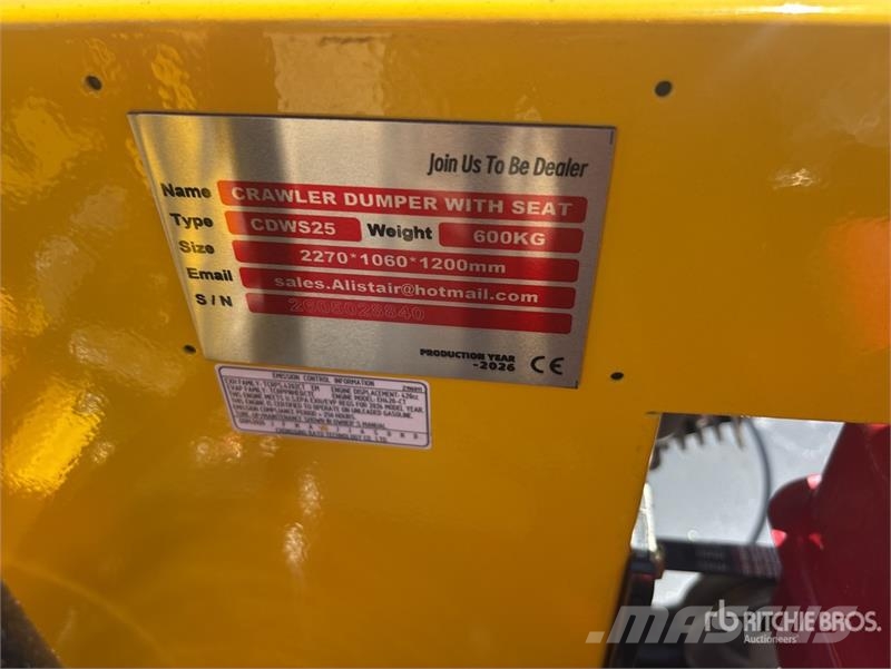CDWS25 Mini Crawler Dumper (Unused) Dumpers εργοταξίου