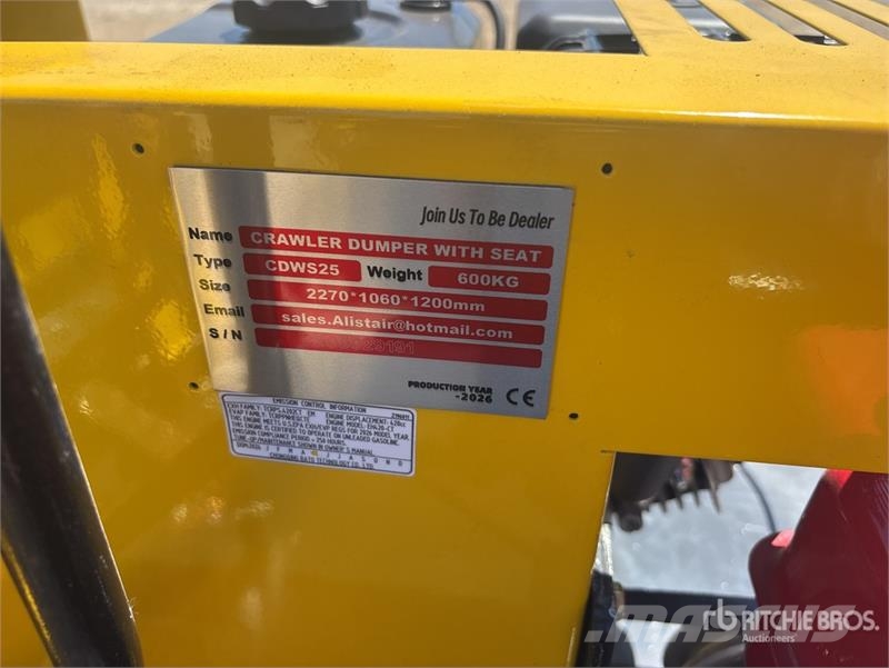 CDWS25 Mini Crawler Dumper (Unused) Dumpers εργοταξίου