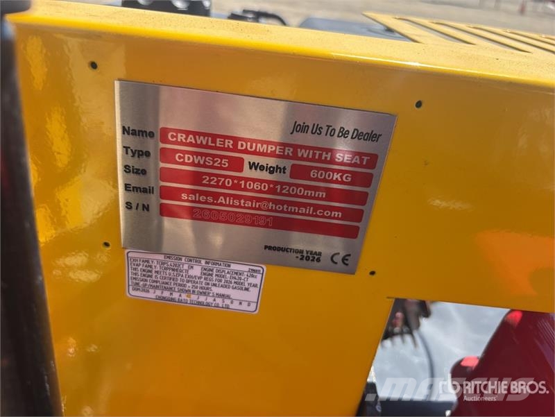 CDWS25 Mini Crawler Dumper (Unused) Dumpers εργοταξίου