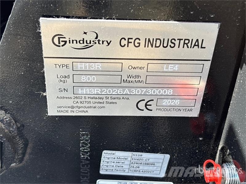 CFG H13R Mini Excavator (Unused) Mini rýpadla < 7t