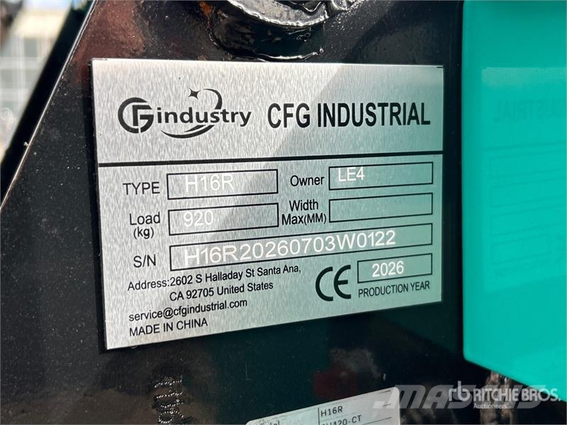CFG H16R Mini Excavator (Unused) Minikaivukoneet < 7t