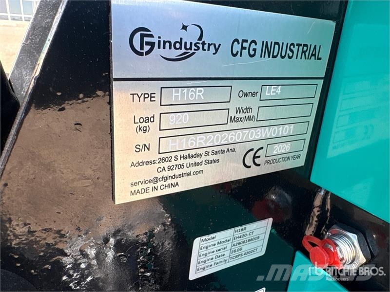 CFG H16R Mini Excavator (Unused) Minikaivukoneet < 7t