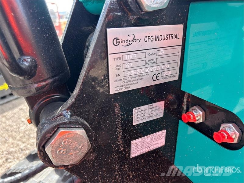 CFG H16R Mini Excavator (Unused) حفارات صغيرة أقل من 7 طن (حفارات صغيرة)