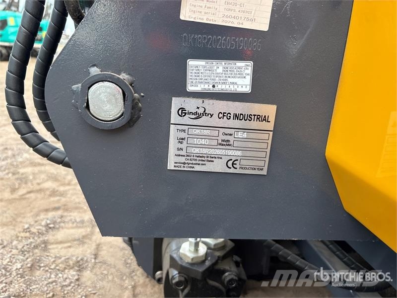 CFG Industrial QK18R Mini Excavator (Unused) Mini bagri <7t