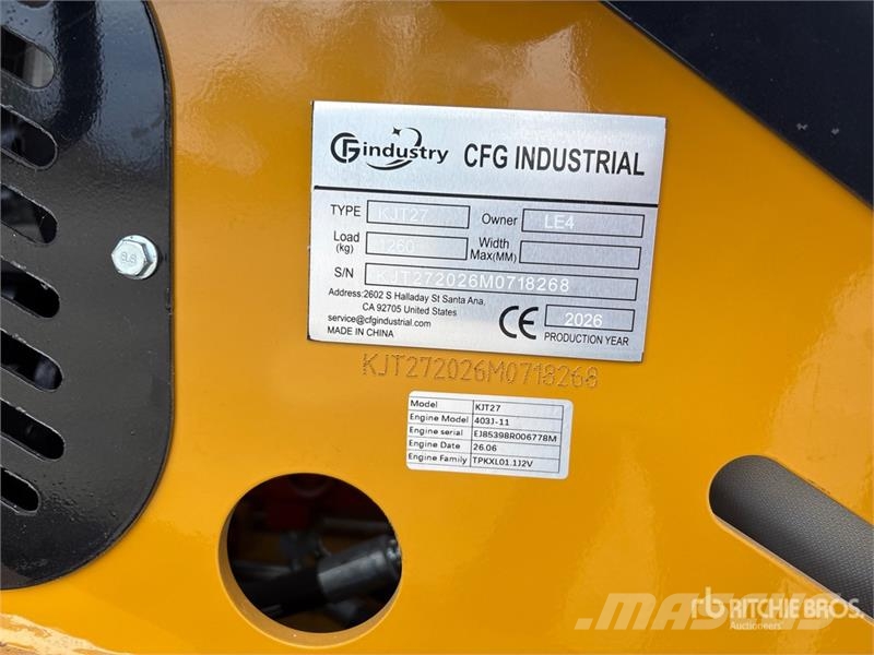 CFG KJT27 Mini Compact Track Loader (Unused) Minicargadoras