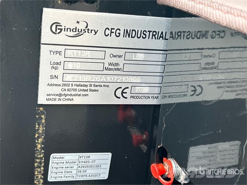 CFG KT13R Mini Excavator (Unused) Mini excavators < 7t (Mini diggers)