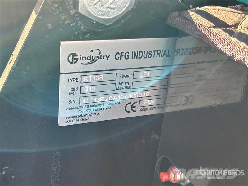 CFG KT13R Mini Excavator (Unused) Mini bagri <7t
