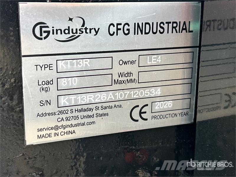 CFG KT13R Mini Excavator (Unused) Minikaivukoneet < 7t