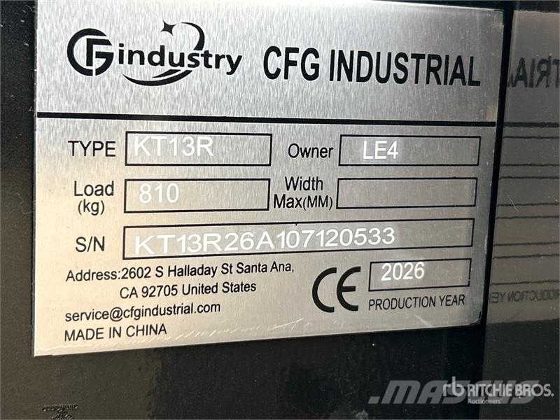 CFG KT13R Mini Excavator (Unused) Minikaivukoneet < 7t