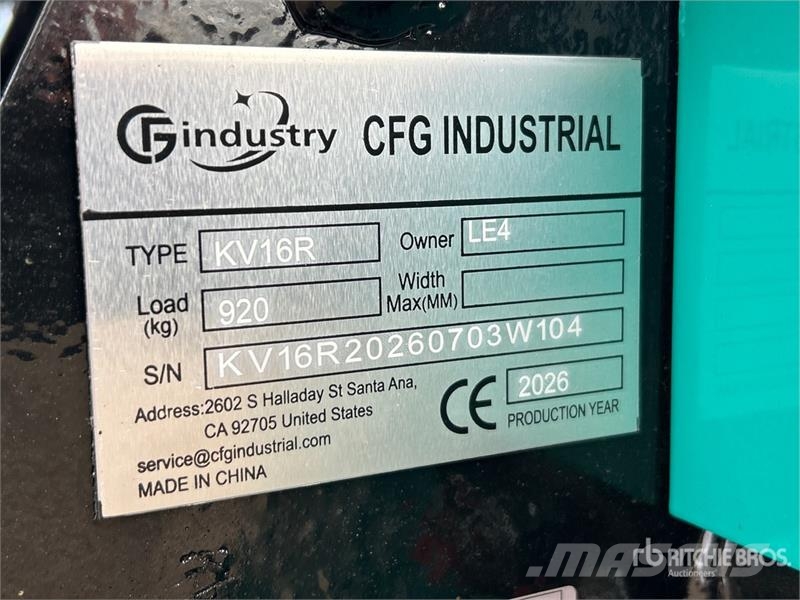 CFG KV16R Mini Excavator (Unused) Minikaivukoneet < 7t