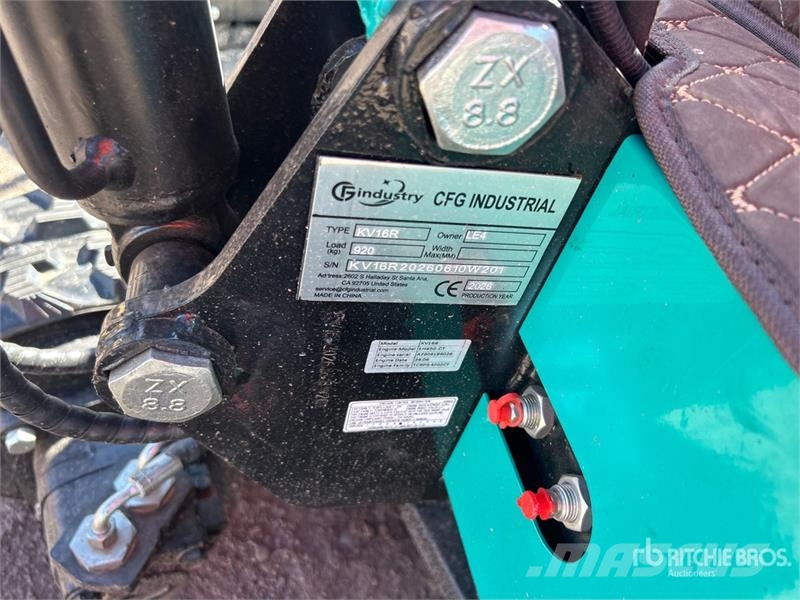 CFG KV16R Mini Excavator (Unused) حفارات صغيرة أقل من 7 طن (حفارات صغيرة)
