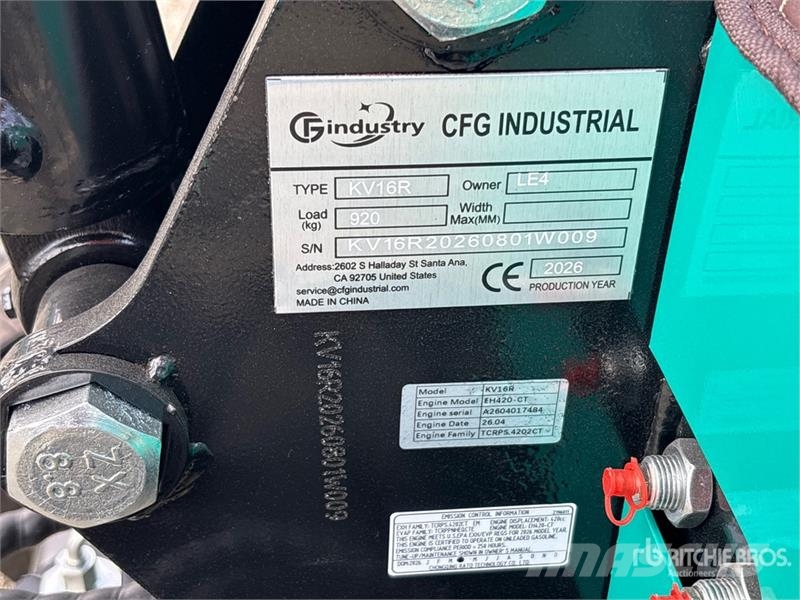 CFG KV16R Mini Excavator (Unused) Mini ekskavatori < 7 t