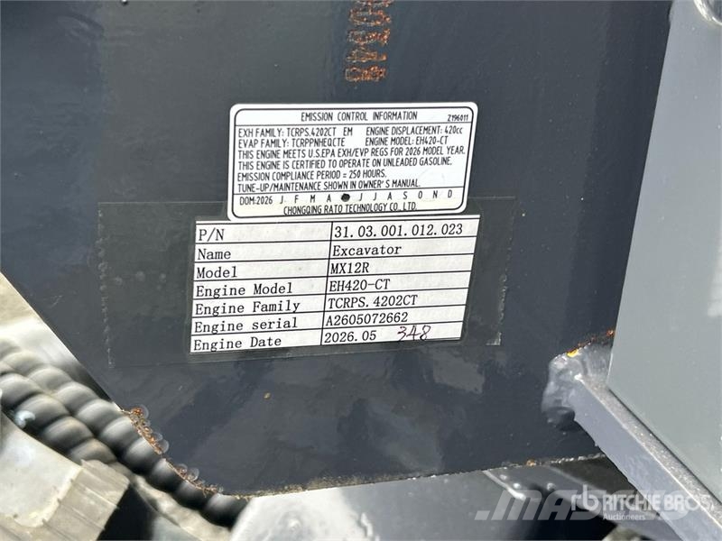 CFG MX12R Mini Excavator (Unused) Minigravemaskiner