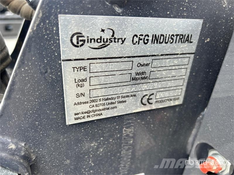 CFG MX12R Mini Excavator (Unused) Міні-екскаватори < 7т