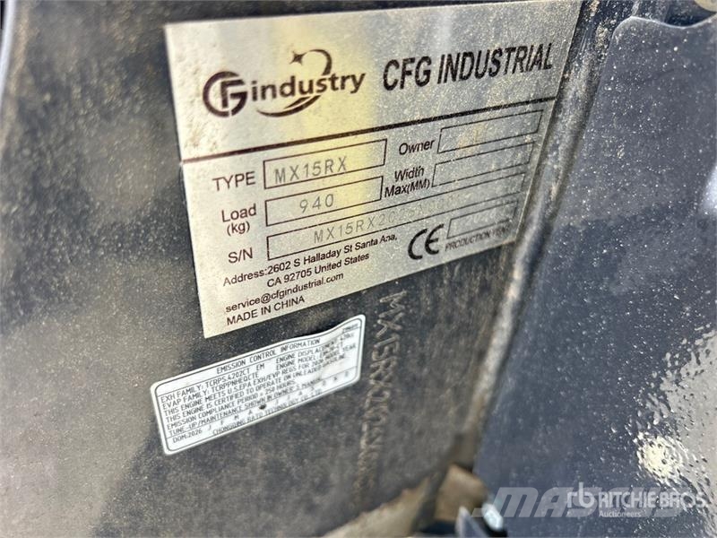 CFG MX15RX Mini Excavator (Unused) Міні-екскаватори < 7т