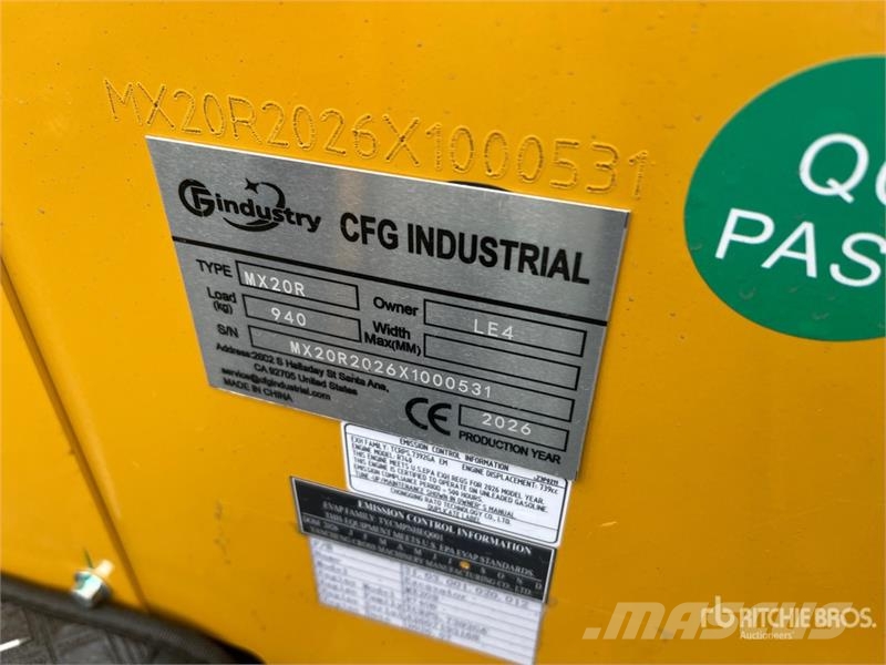 CFG MX20R Mini Excavator (Unused) Mini excavators < 7t (Mini diggers)