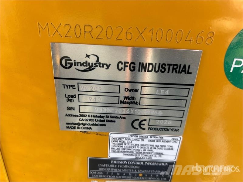 CFG MX20R Mini Excavator (Unused) Mini excavators < 7t (Mini diggers)