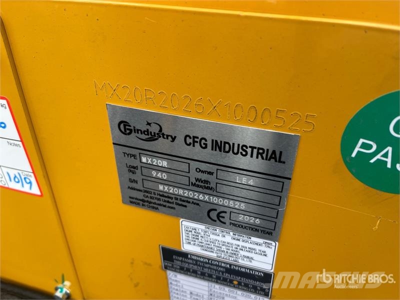 CFG MX20R Mini Excavator (Unused) Mini excavators < 7t (Mini diggers)