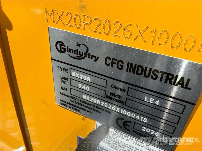 CFG MX20R Mini Excavator (Unused) Mini kotrók < 7t