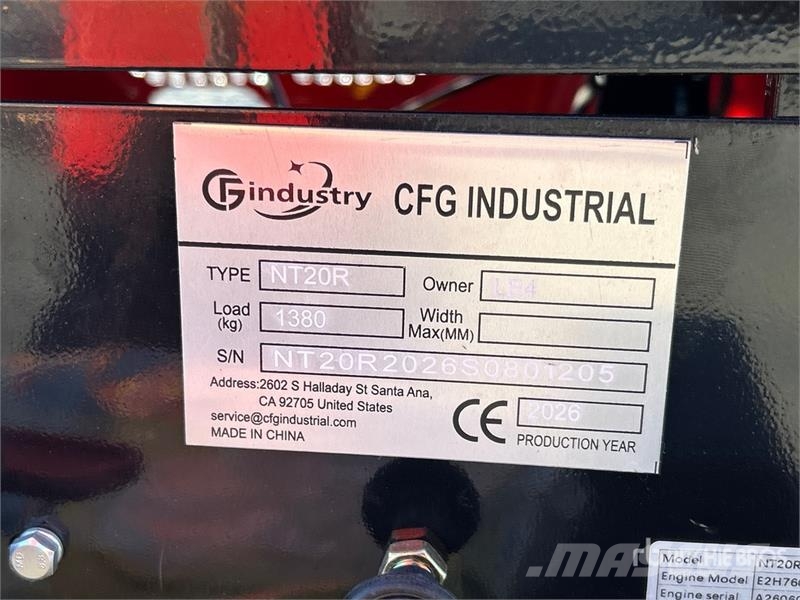 CFG NT20R Mini Excavator (Unused) Mini bagri <7t
