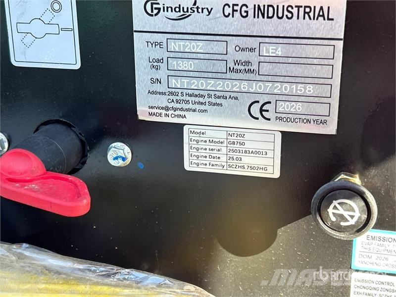 CFG NT20Z Mini Excavator (Unused) Minigravere <7t
