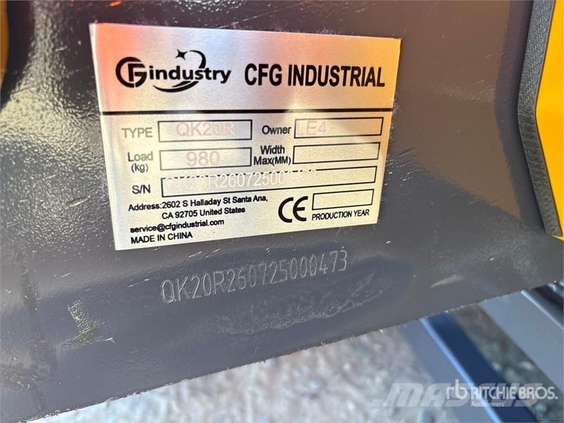 CFG QK20R Mini Excavator (Unused) Εκσκαφάκι (διαβολάκι) < 7t