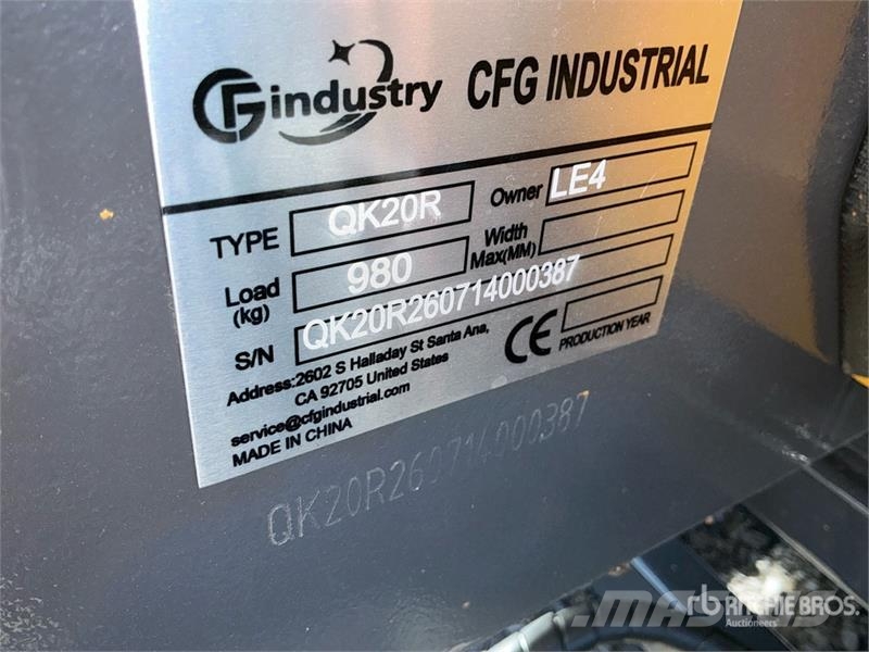 CFG QK20R Mini Excavator (Unused) Miniescavadeiras < 7t (Mini escavadeiras)