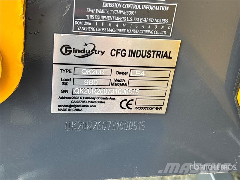 CFG QK20R Mini Excavator (Unused) Mini ekskavatori < 7 t