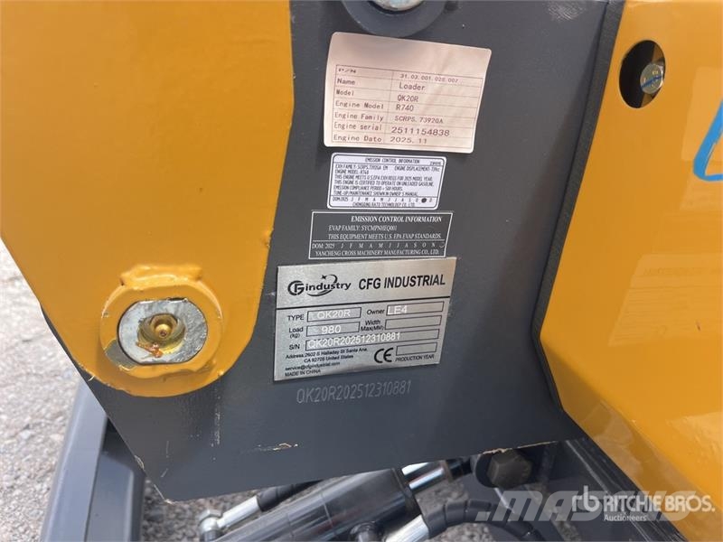 CFG QK20R Mini Excavator (Unused) Mini excavators < 7t (Mini diggers)