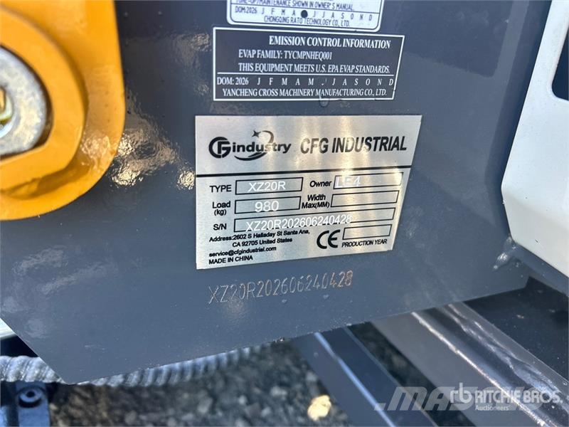 CFG XZ20R Mini Excavator (Unused) Mini excavators < 7t